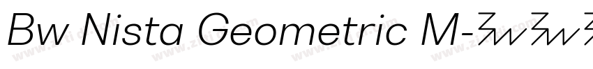 Bw Nista Geometric M字体转换 Bw Nista Geometric M字体转换